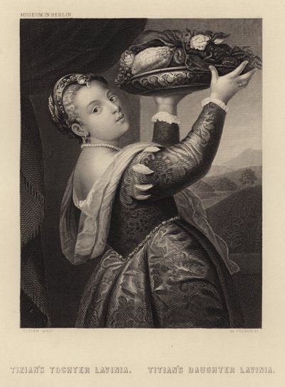 Tizians Tochter Lavinia von Tiziano Vecelli